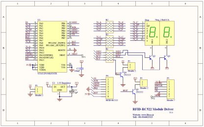 برد راه انداز ماژول RFID RF522