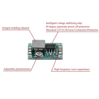 مبدل ولتاژ DC به DC کاهنده با جریان 1.8 آمپر MINI-360 HM - تصویر 2