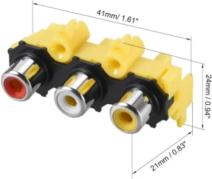 فیش مادگی صدا و تصویر RCA-3PIN