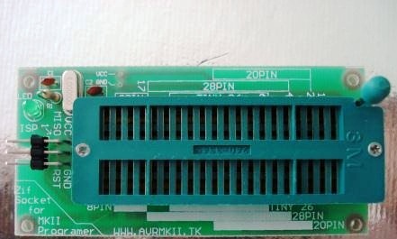 زیف سوکت برای پروگرام میکروکنترلرهای AVR DIP 1 زیف سوکت برای پروگرام میکروکنترلرهای AVR DIP